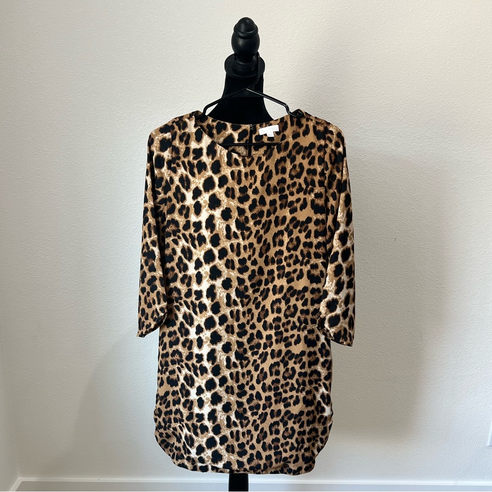 Charming Charlie Chic Leopard Print Tunic size M